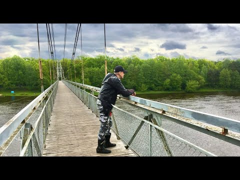 Видео: ПОДВЕСНОЙ мост в г.Мосты...