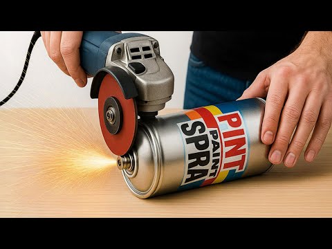 Видео: Не выбрасывайте старые баллончики с краской! Отличная идея, о которой мало кто знает.