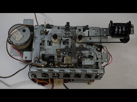 Видео: Тех. уголок Винтика и Шпунтика. Работа лентопротяжного механизма Sanyo M-X720
