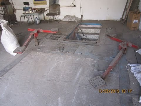 Видео: самодельный гаражный автоподъемник.