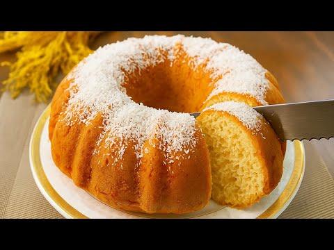 Видео: Воздушный и вкусный кокосовый торт, тающий во рту | Готов за 10 минут