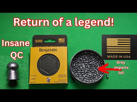 Видео: Тестируем точность новых невероятных пуль Benjamin Match Grade для пневматической винтовки. Потря...
