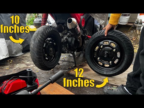 Видео: HONDA NAVI НУЖНО 12-ДЮЙМОВОЕ ЗАДНЕЕ КОЛЕСО