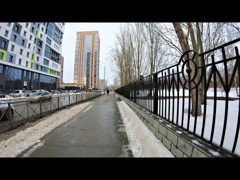 Видео: Новосибирск - Весенняя прогулка по улице 1905 года [4К]