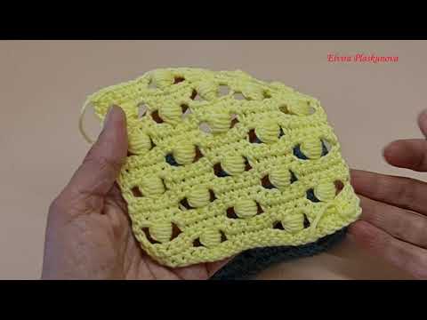 Видео: АЖУРНЫЙ УЗОР КРЮЧКОМ С ПЫШНЫМИ СТОЛБИКАМИ. Вязание крючком.