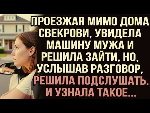 Видео: Проезжая мимо дома свекрови,увидела машину мужа и решила зайти,но,услышав разговор решила подслушать