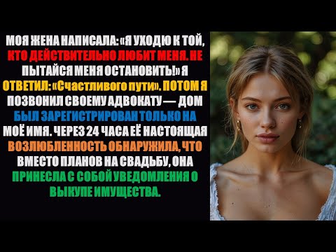 Видео: Моя жена ушла к «тому, кто действительно любит меня» — на самом деле... Он любил ее, пока не пришли
