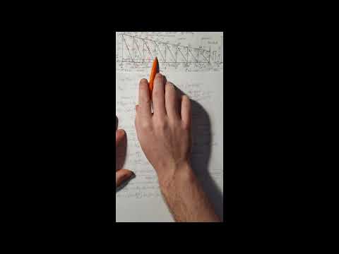 Видео: Ферма.Определение продольных усилий в стержнях фермы методами сечений и вырезаний узлов.Часть 2