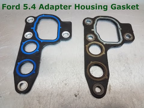 Видео: Как заменить прокладку адаптера масляного фильтра для двигателя Ford 5,4 л