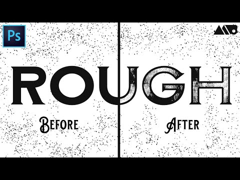 Видео: Как нанести текстуру на текст в Adobe Photoshop. Урок