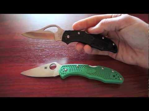 Видео: Сравнительный обзор Byrd Meadowlark и Spyderco Delica