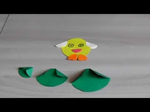 Видео: Конструирование из бумаги. Сказка Колобок. Часть 1 (для младшего дошкольного возраста)