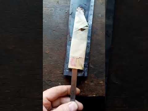 Видео: Нож из клапана, или о стали 40х10м2.