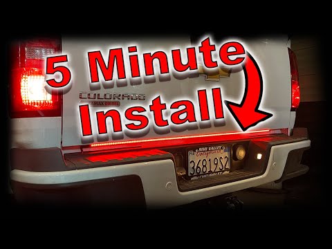 Видео: Как установить стоп-сигнал на дверь багажника с фонарями заднего хода