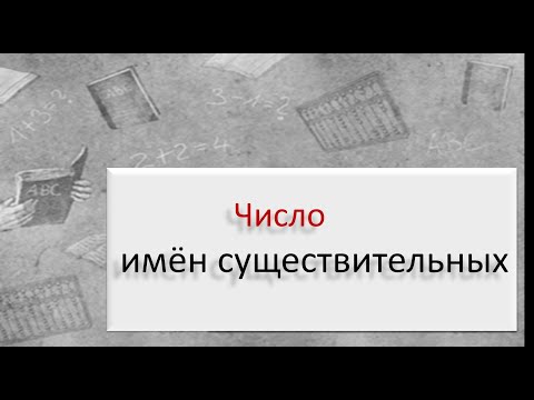 Видео: #русскийязык #егэ Всё о ЧИСЛЕ существительных. Видеоурок