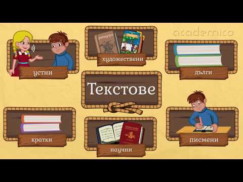 Видео: Текст в общуването - Български език 5 клас | academico