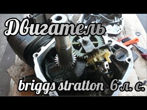 Видео: Двигатель  briggs stratton  6 л. с.