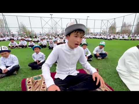 Видео: Ысык-Көл облусу, Ак-Суу району, Асан Деркембаев мектеби. "Урааным Манас" 2025