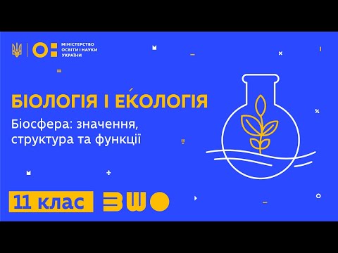 Видео: 11 клас. Біологія і екологія. Біосфера: значення, структура та функції