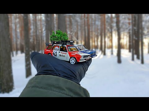 Видео: Тюнинг в масштабе ВАЗ 2104 2106 Ёлка и БАГАЖНИК на крышу машинки