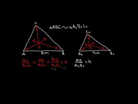 Видео: Математика 9 клас. Подобни триъгълници.