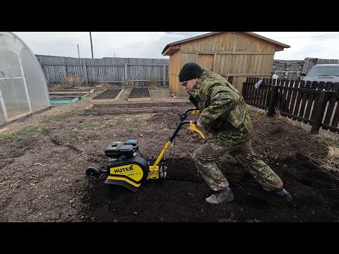 Видео: Распаковка, сборка, первый пуск мотокультиватора Huter.