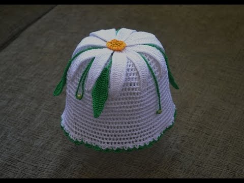 Видео: Детская шапочка "Ромашка" (Children beanie "daisy")