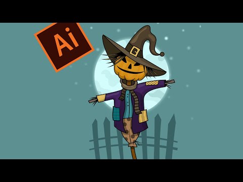 Видео: Halloween. Рисуем атмосферную иллюстрацию в Adobe Illustrator. Пошаговый урок