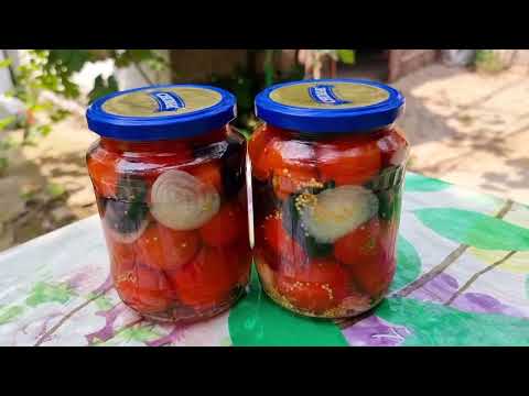 Видео: ВЫ ЕЩЁ НЕ ПРОБОВАЛИ?! МАРИНАД ВЫПИВАЕТСЯ СРАЗУ! 🍯 МЕДОВЫЕ ПОМИДОРЫ С БАЗИЛИКОМ  НА ЗИМУ