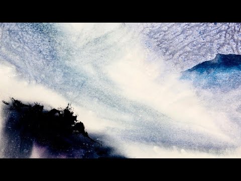 Видео: Как использовать соль с акварелью