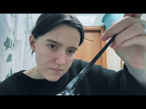Видео: ASMR Стрижка , Окрашивание волос и Стильная прическа / ASMR Haircut, Hair Coloring and Hair Stylish