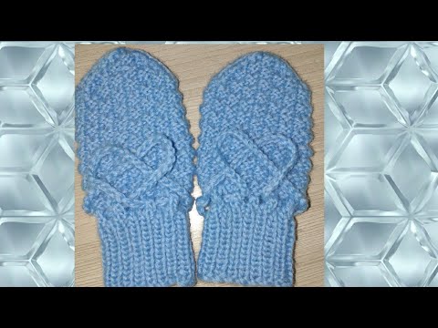 Видео: варежки для малышей(6-9месяцев)