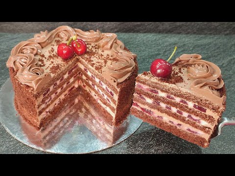 Видео: Нежнейший Торт АРИЯ! Очень Вкусный и Лёгкий! Недорогой торт! Ягодно-пудинговый шоколадный торт!