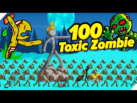 Видео: КУПИЛ 100 ТОКСИЧНЫХ ЗОМБИ И ОПРАВИЛ ИХ НА ВРАЖЕСКИХ ЗОМБИ! - Stick war legacy update