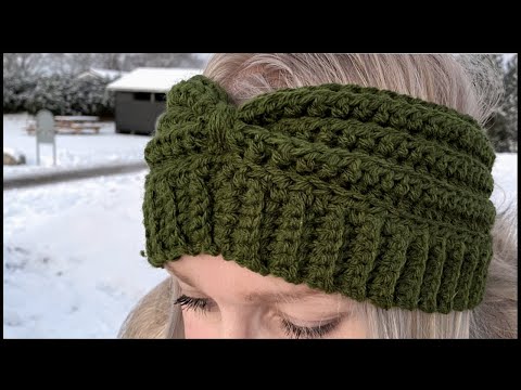 Видео: Crochet x Twist-как связать повязку на голову крючком x Twist для...