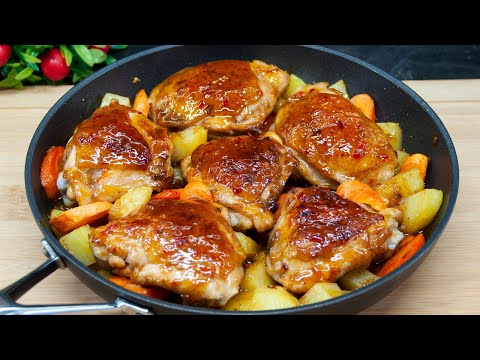 Видео: Таких куриных бедрышек я еще не ела! Простой и вкусный рецепт куриных бедрышек! #202