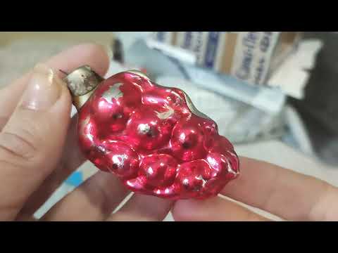 Видео: Советские елочные игрушки. супер редкость.