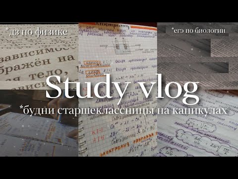 Видео: STUDY VLOG #6 // дневник выпускницы // готовлюсь к егэ на каникулах