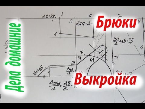Видео: Брюки для собаки.Построение выкройки брюк на канале ''Дела домашние''.
