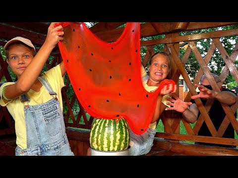 Видео: СУПЕР~СЛАЙМ из АРБУЗА!!