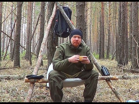 Видео: Отдых в лесу.  БУШКРАФТ. Обед на костре.