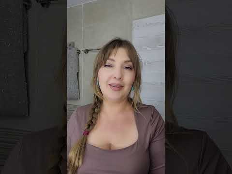 Видео: Примерила серьги из бирюзы🩵Фото где я блондинка  #katyaru 