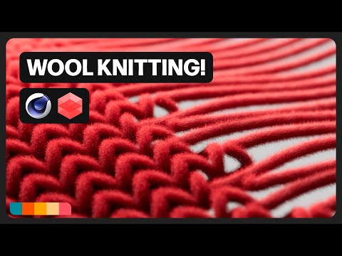 Видео: Анимация вязания шерсти в Cinema 4D