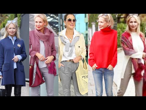 Видео: Естественные женщины старше 50, 60 и 70 лет. Последние модные советы для элегантных женщин.