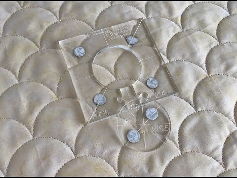 Видео: Стежка по линейке. Кружок/черепица. Часть 2