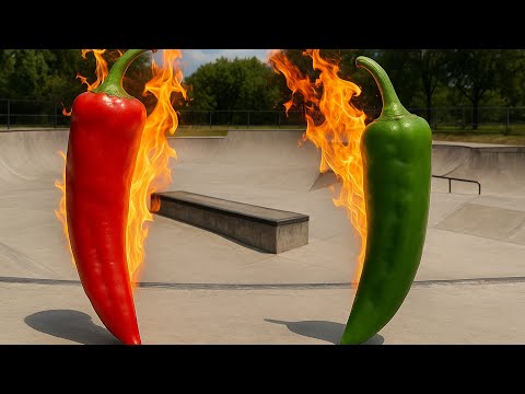 Видео: Сделали новые трюки и съели острые перцы 🌶️ 