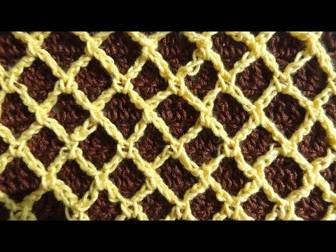 Видео: Crochet pattern Узор вязания крючком 57