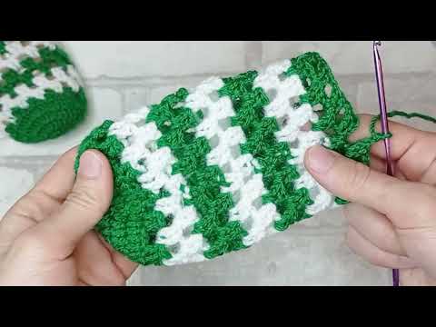 Видео: ерекше шұлық тоқып үйрену. следки крючком.tığ işi zebra patik