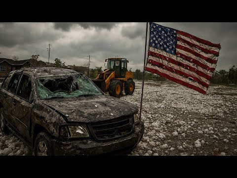 Видео: Мир ещё не видел такого града! Миллионы камней упали на Техас, США.