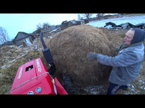 Видео: Сено, солома // Примитивная приспособа для  Shifeng sf244